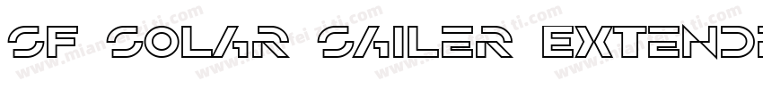 SF Solar Sailer Extended字体转换